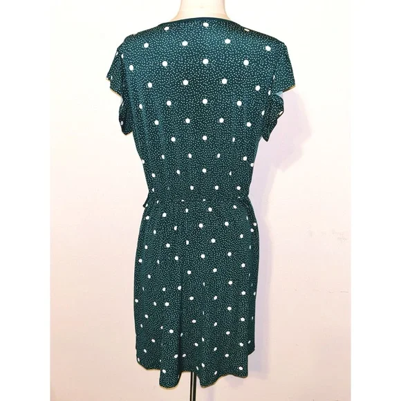 Maurices Green Polka Dot Midi Dress - Picture 2 of 2